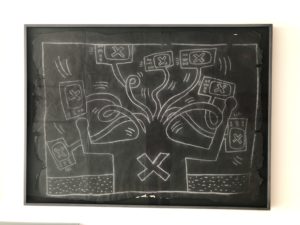 Keith Haring-TV Hydra -Computer Hydra Framed.JPG