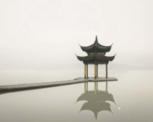 Pagoda, West Lake, Hangzhou, China, 2011