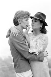 David Bowie with Elizabeth Taylor