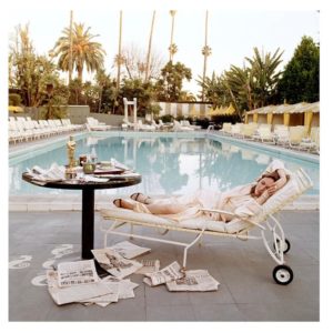 Faye Dunaway at the Pool, Lying Down
