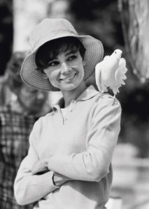 Audrey Hepburn with a Dove 2