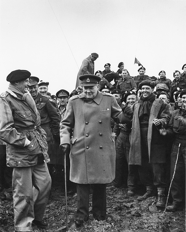 Winston Churchill with General Montgomery