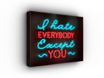 I HATE EVERYBODY EXCEPT YOU