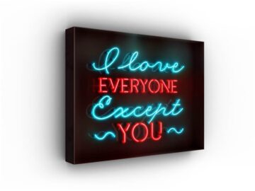I LOVE EVERYONE EXCEPT YOU