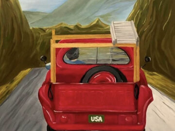 A Jaunty Ride on an American Country Road