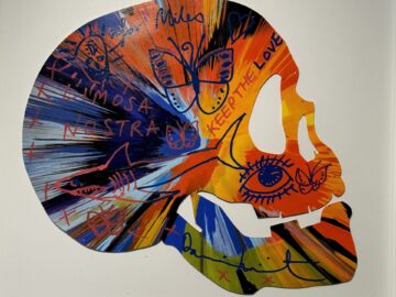 Skull Spin Painting