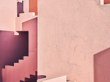 Pink Stairs, Calpe, Spain