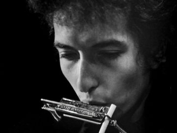 Bob Dylan, Cigarette in Harmonica Holder, Pennsylvania, Crop