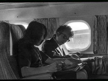 Bob Dylan & Joan Baez Enroute to Buffalo Concert (1)
