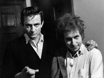 Bob Dylan & Johnny Cash, Backstage, New Brunswick, New Jersey