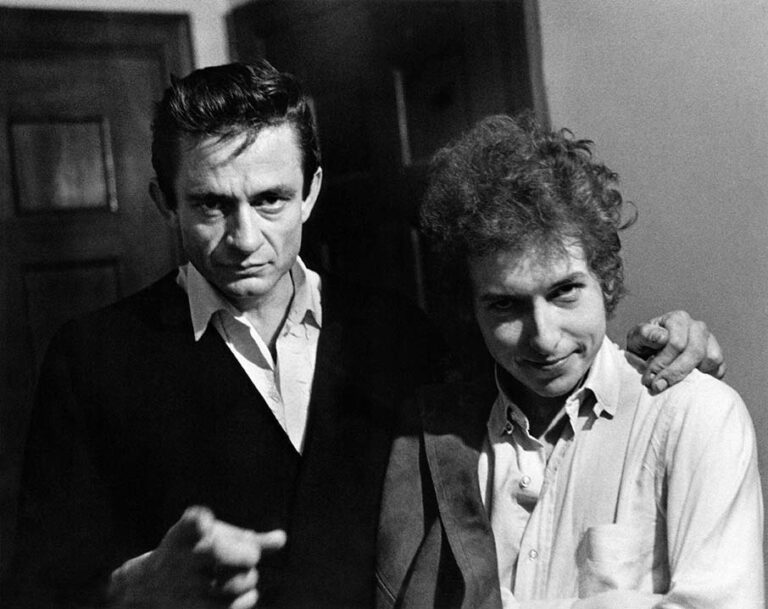 Bob Dylan & Johnny Cash, Backstage, New Brunswick, New Jersey