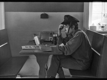 Bob Dylan, at Cafe in Woodstock, NY