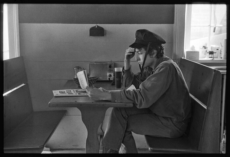 Bob Dylan, at Cafe in Woodstock, NY