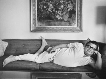 Mario Puzo, Posing on Couch