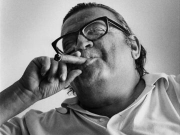 Mario Puzo, on Couch