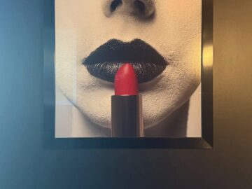 Red Lipstick (Framed)