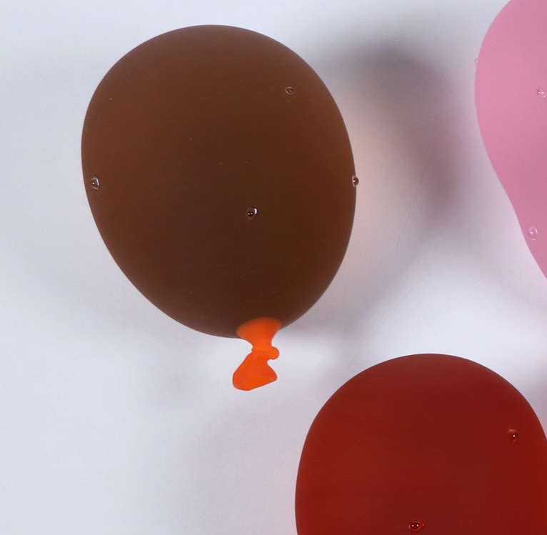 Harvest Orange Water Balloon with Droplets