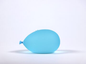 Light Blue Water Balloon with droplets