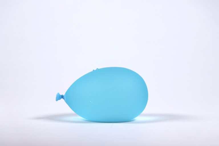 Light Blue Water Balloon with droplets