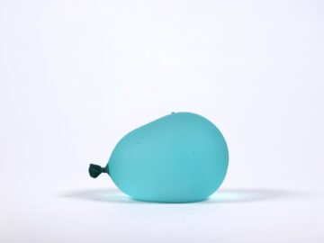 Light Green Water Balloon with Droplets