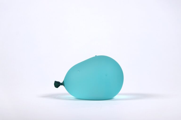 Light Green Water Balloon with Droplets