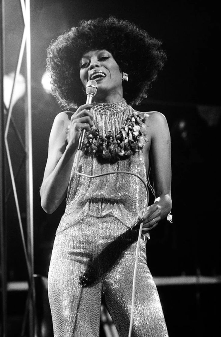 Diana Ross on stage in London